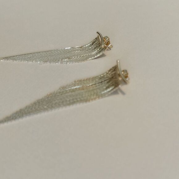 Tassel drop earrings N1061 - Picture 3 of 5